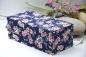 Preview: Teebox ca. 21,4x10,4x8,4 cm | floral | dunkelblau | Art. Nr. 97040508